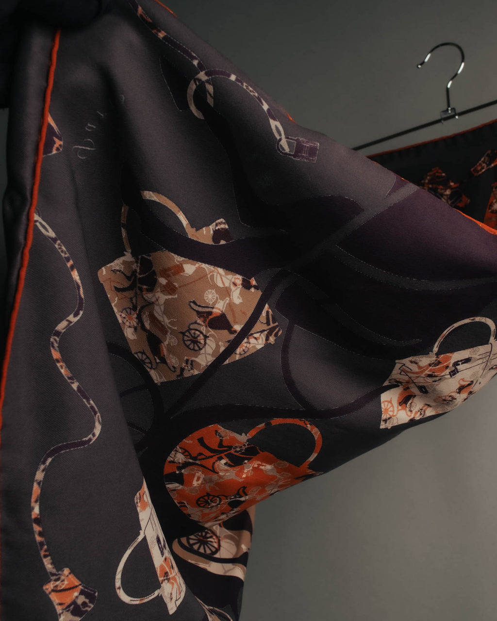 “Hermès” 2007 Kelly en calèche silk scarf