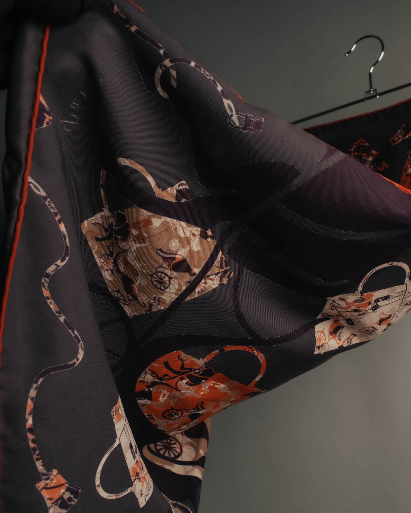 “Hermès” 2007 Kelly en calèche silk scarf