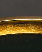“Christian Dior” 80’s-90’s CD monogram gold tone bangle