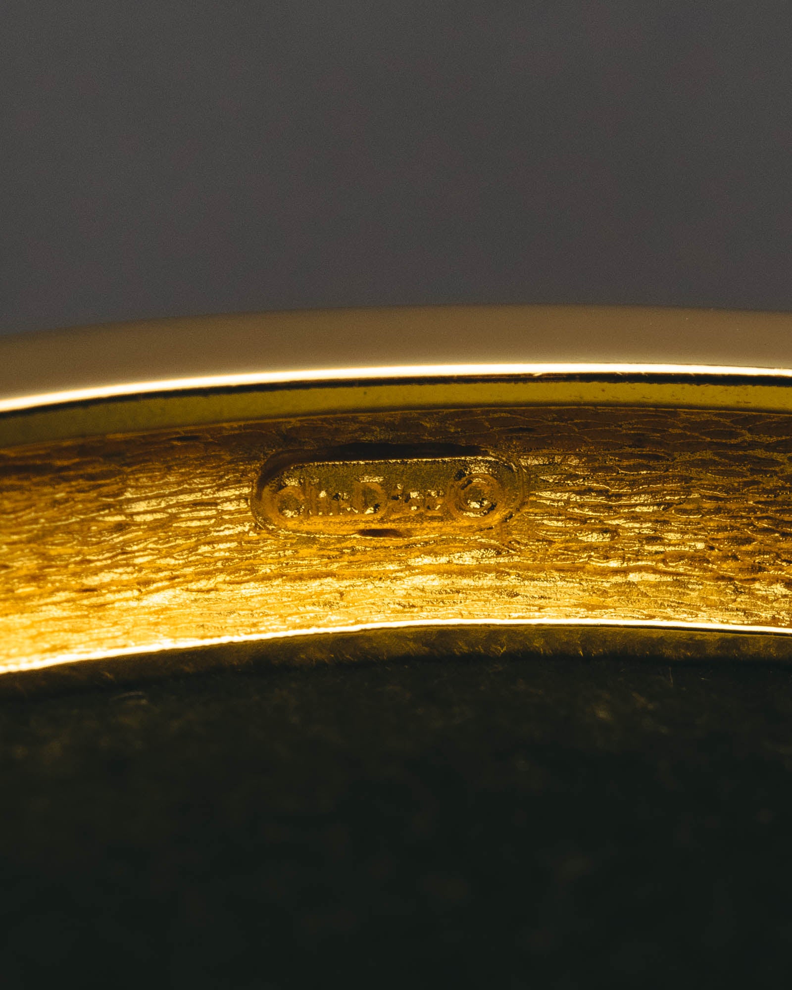 “Christian Dior” 80’s-90’s CD monogram gold tone bangle