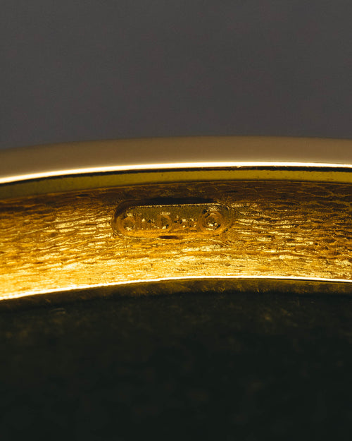 “Christian Dior” 80’s-90’s CD monogram gold tone bangle