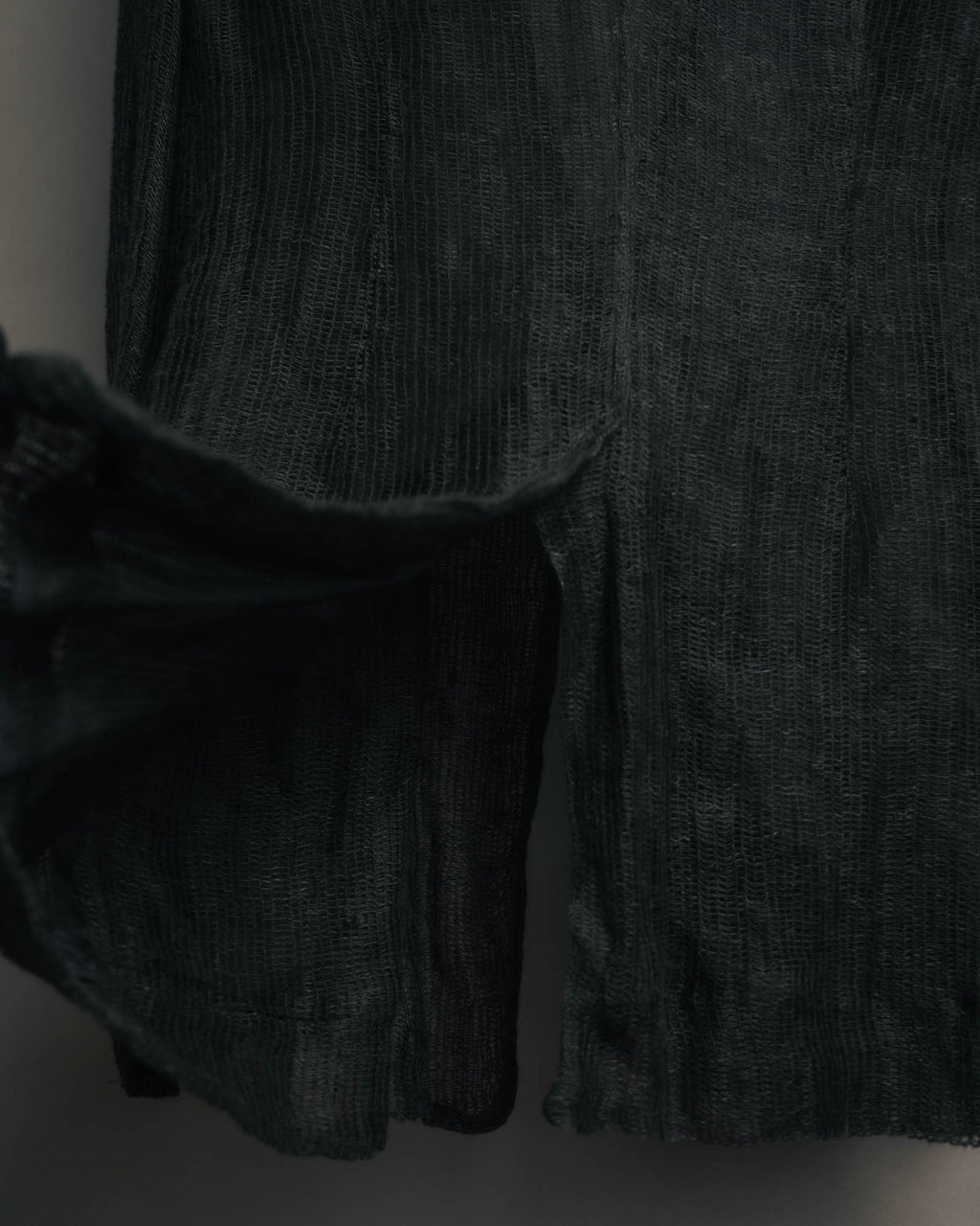 -SPECIAL- “Rick Owens” 2000’s Open weave shawl cardigan