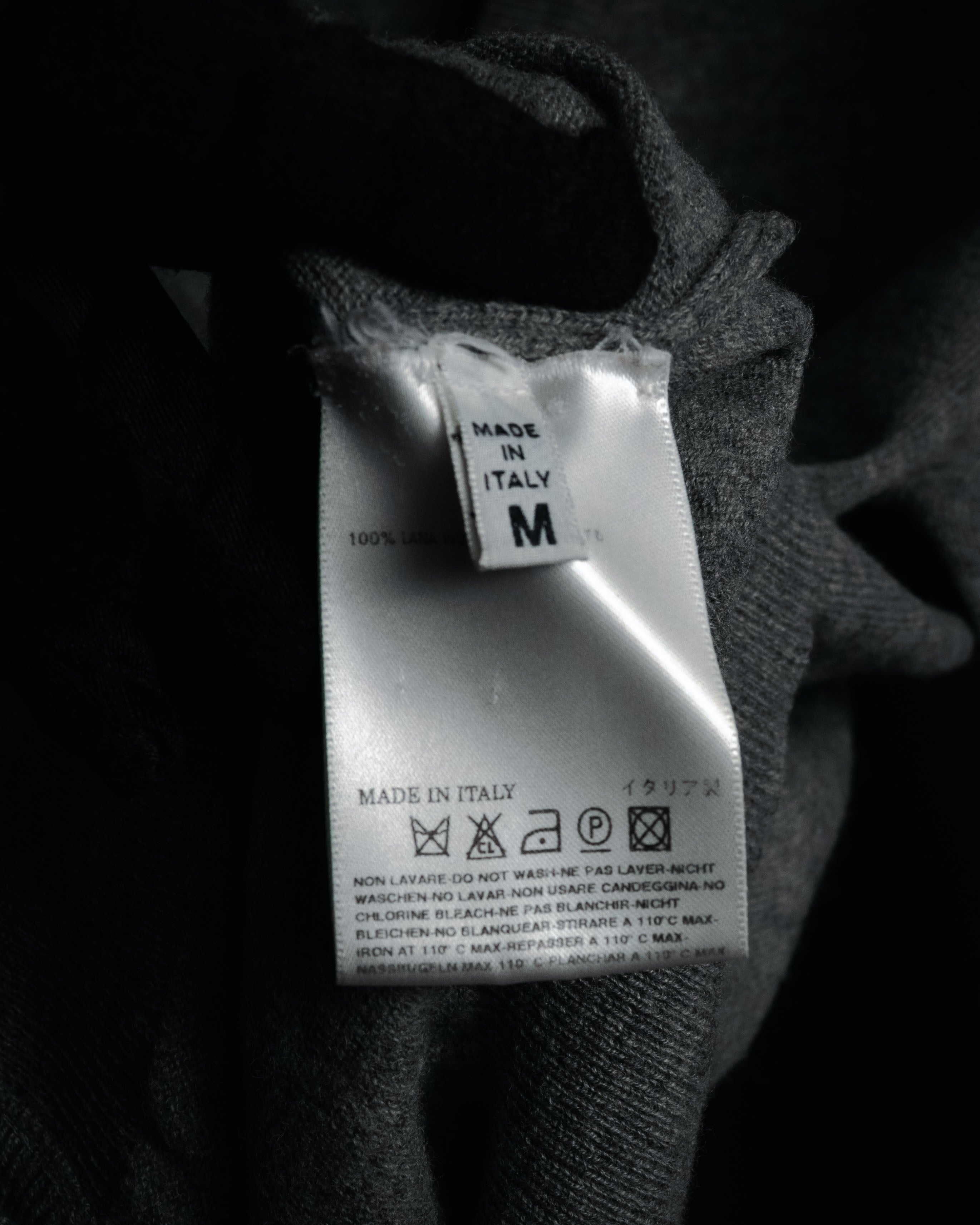 “MARTIN MARGIELA 14” 00’s Elbow patch wool cardigan