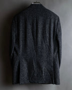 "THOM BROWNE" 3-button napped tweed tailored jacket