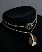 "MAISON MARGIELA" Geometric symbol motif adjustable length necklace