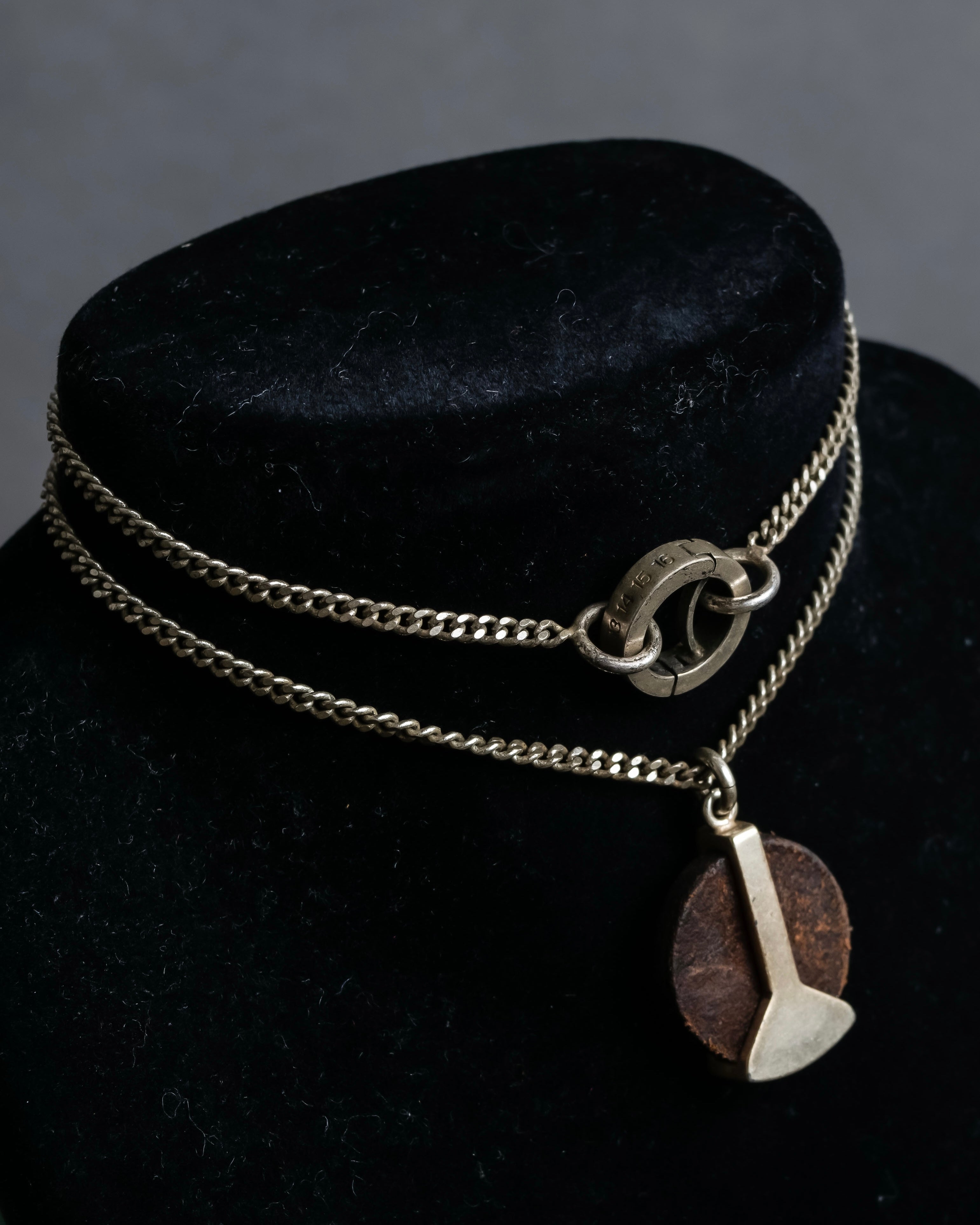 "MAISON MARGIELA" Geometric symbol motif adjustable length necklace