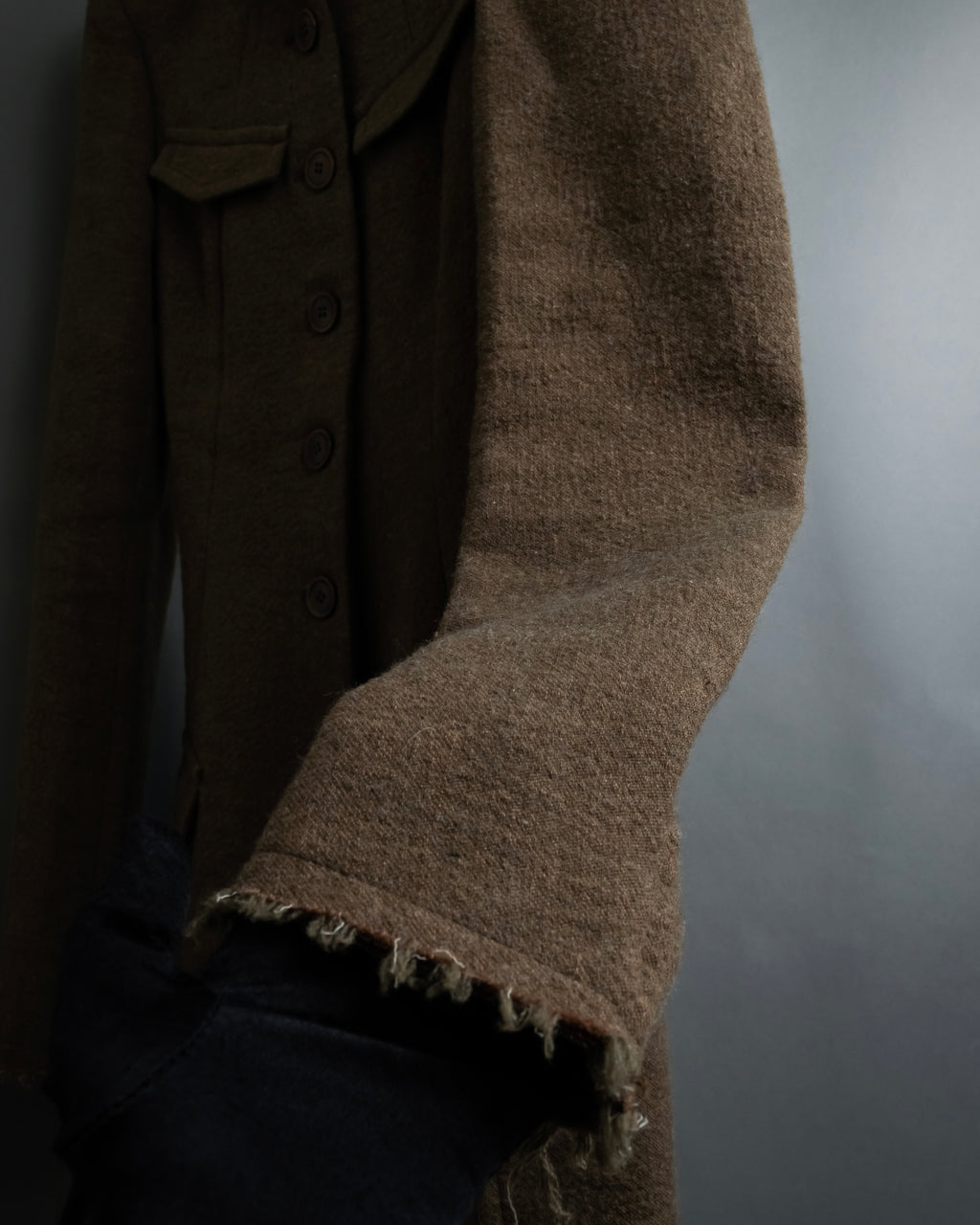 "SPORTSMAX" Carving flap design mid-length coat