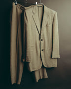 -SPECIAL- “HERMES” 80’s-90’s Herringbone linen suit set