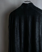 "ISAAC SELLAM" Cut-off design belted leather jacket