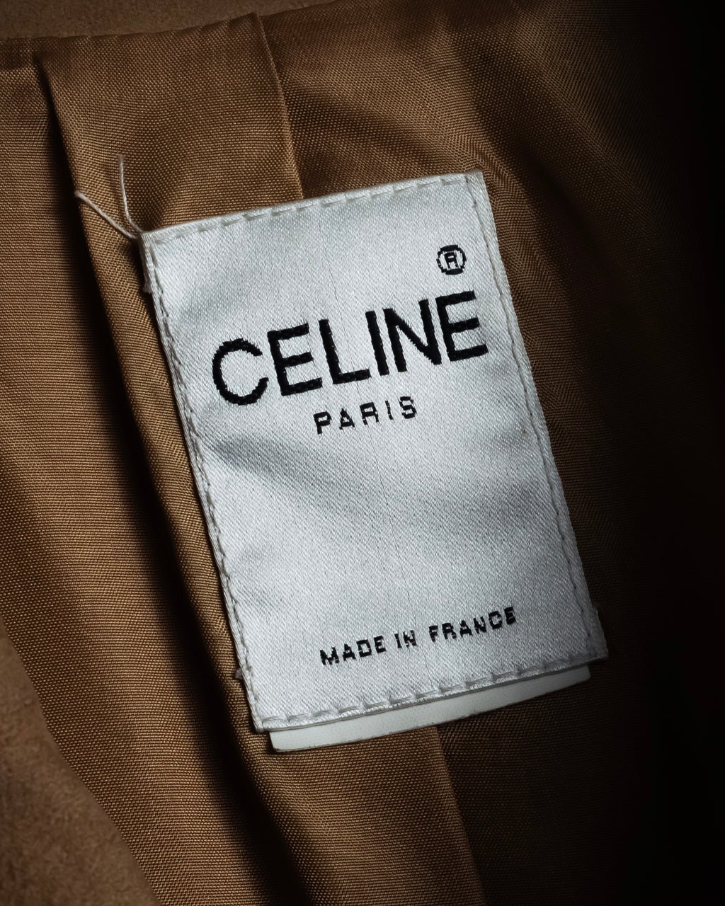 "CELINE" Relaxing design suede leather jacket