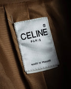 "CELINE" Relaxing design suede leather jacket