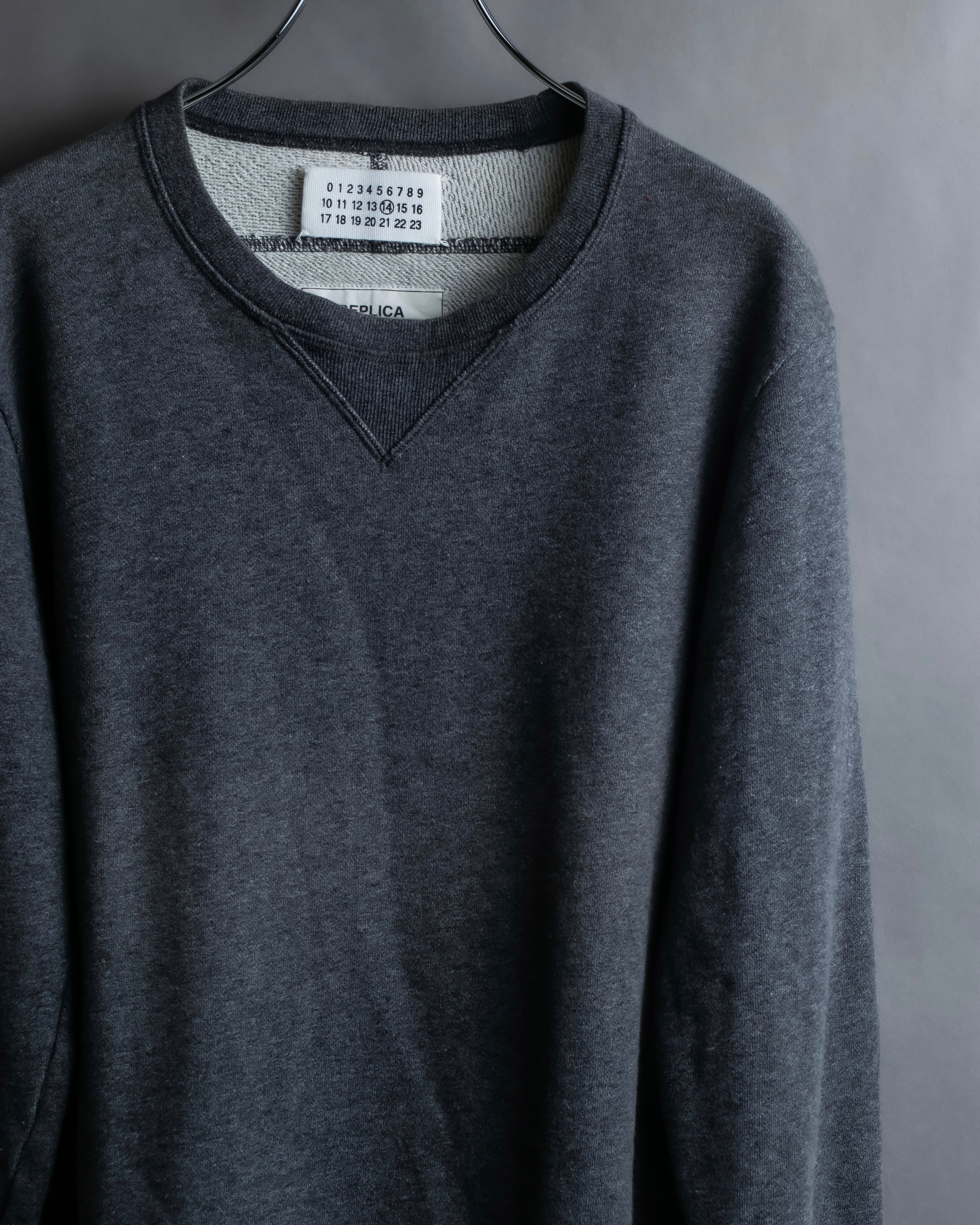 "MAISON MARGIELA" Replica series elbow patch sweat