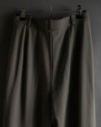 "HERMES" Margiela period silk wide straight slacks