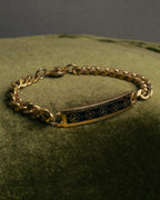 “VALENTINO“ 80’s-90’s Logo enamel ID chain bracelet