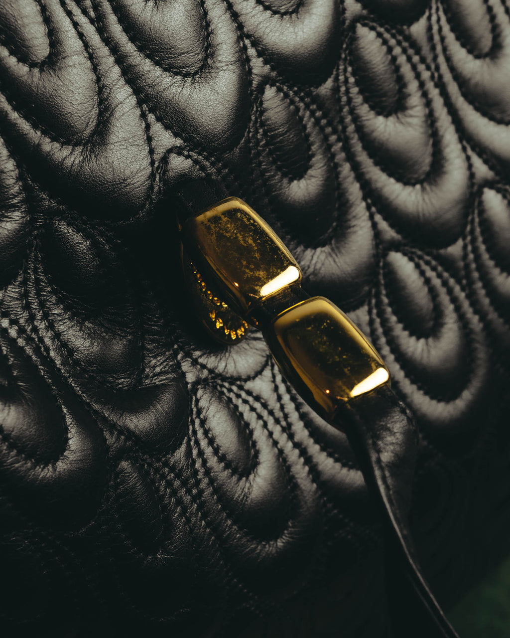 "Valentino Orlandi" 80's-90's Sculptural quilted leather shoulder bag