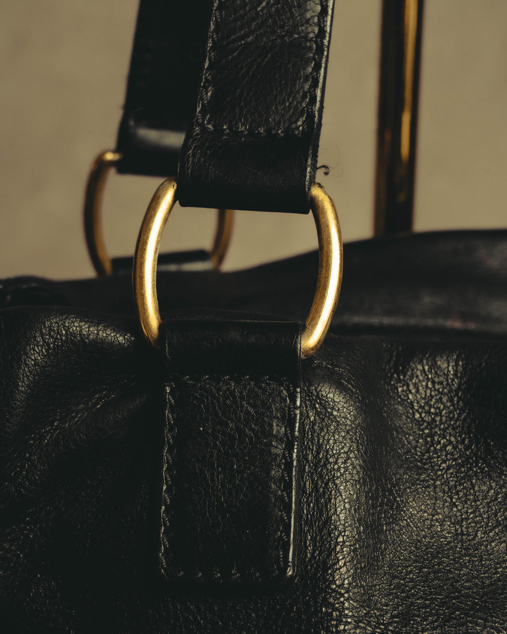 "Yves Saint Laurent" 00's-10's Slouchy leather downtown tote bag