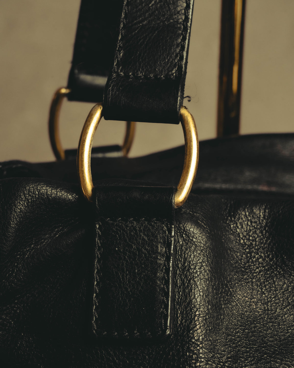 "Yves Saint Laurent" 00's-10's Slouchy leather downtown tote bag