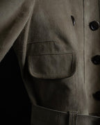 "LOUIS VUITTON" 00's Marc Jacobs period double-breasted suede coat