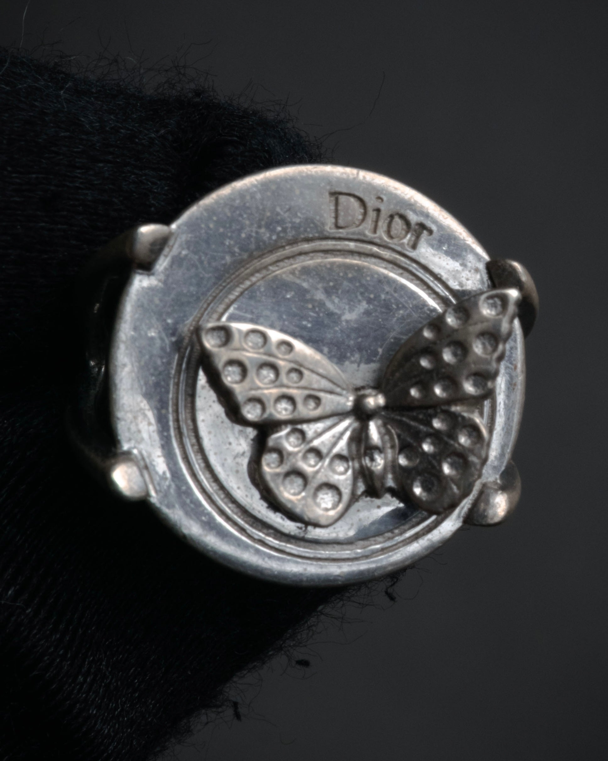 “Christian Dior” 2000’s Butterfly motif sculptural ring