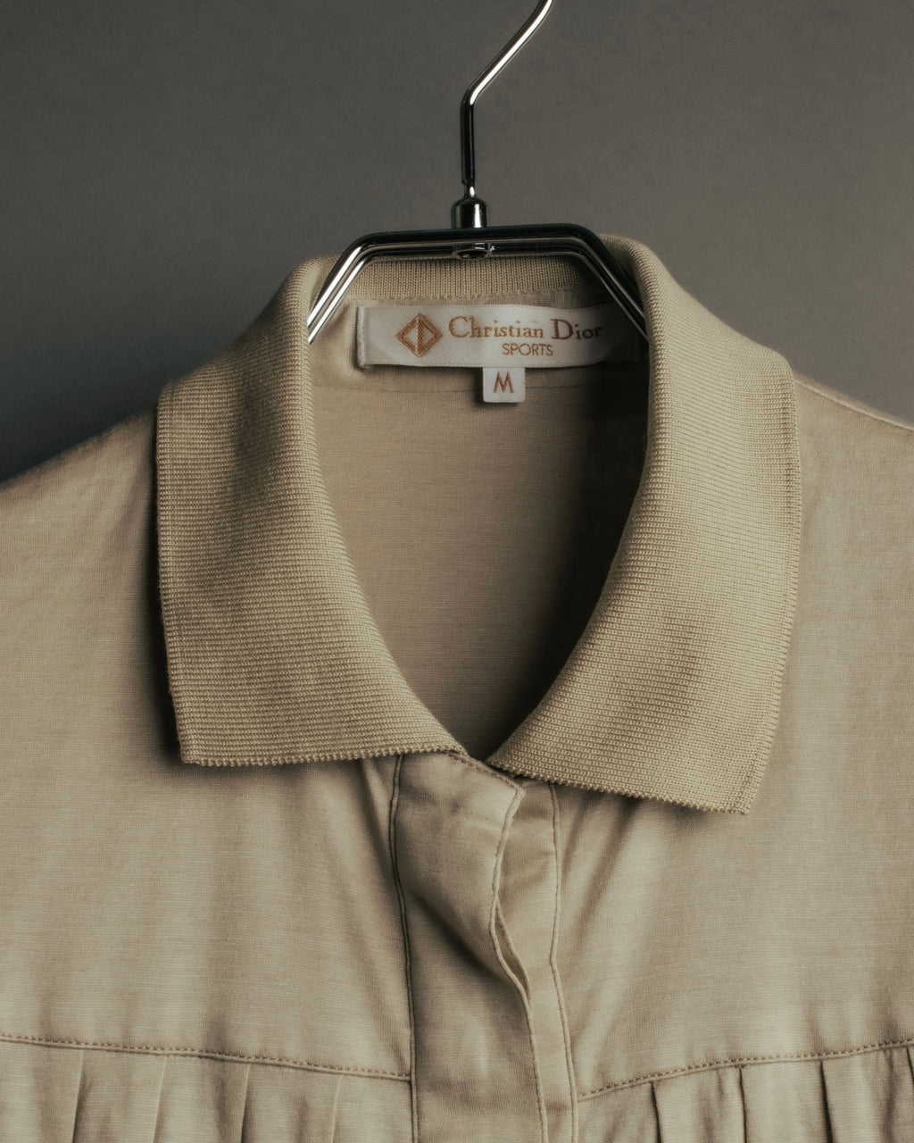 “Christian Dior” 90’s Gathered fly-front jersey blouse