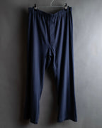 "CELINE" Piping design blue pajama set up