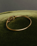 “Salvatore Ferragamo” 90’s-00’s Gancini gold tone bangle bracelet