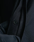 "GIANNI VERSACE" 80's-90's Dark jacquard long sleeve shirt