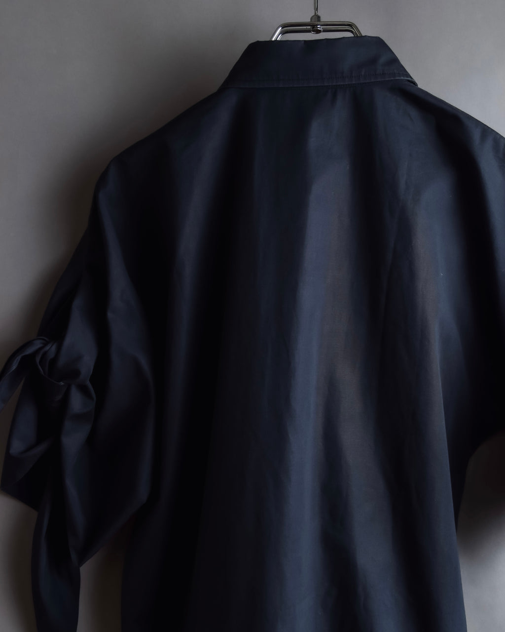 "HERMES" Gaultier period twisted sleeve cotton shirt