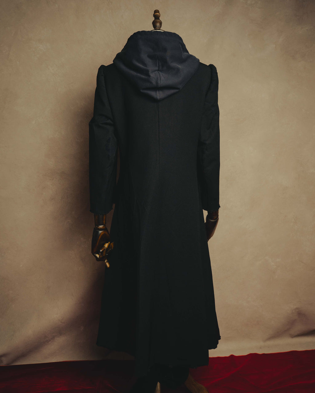 "BALENCIAGA" 2022 Distressed hooded long coat