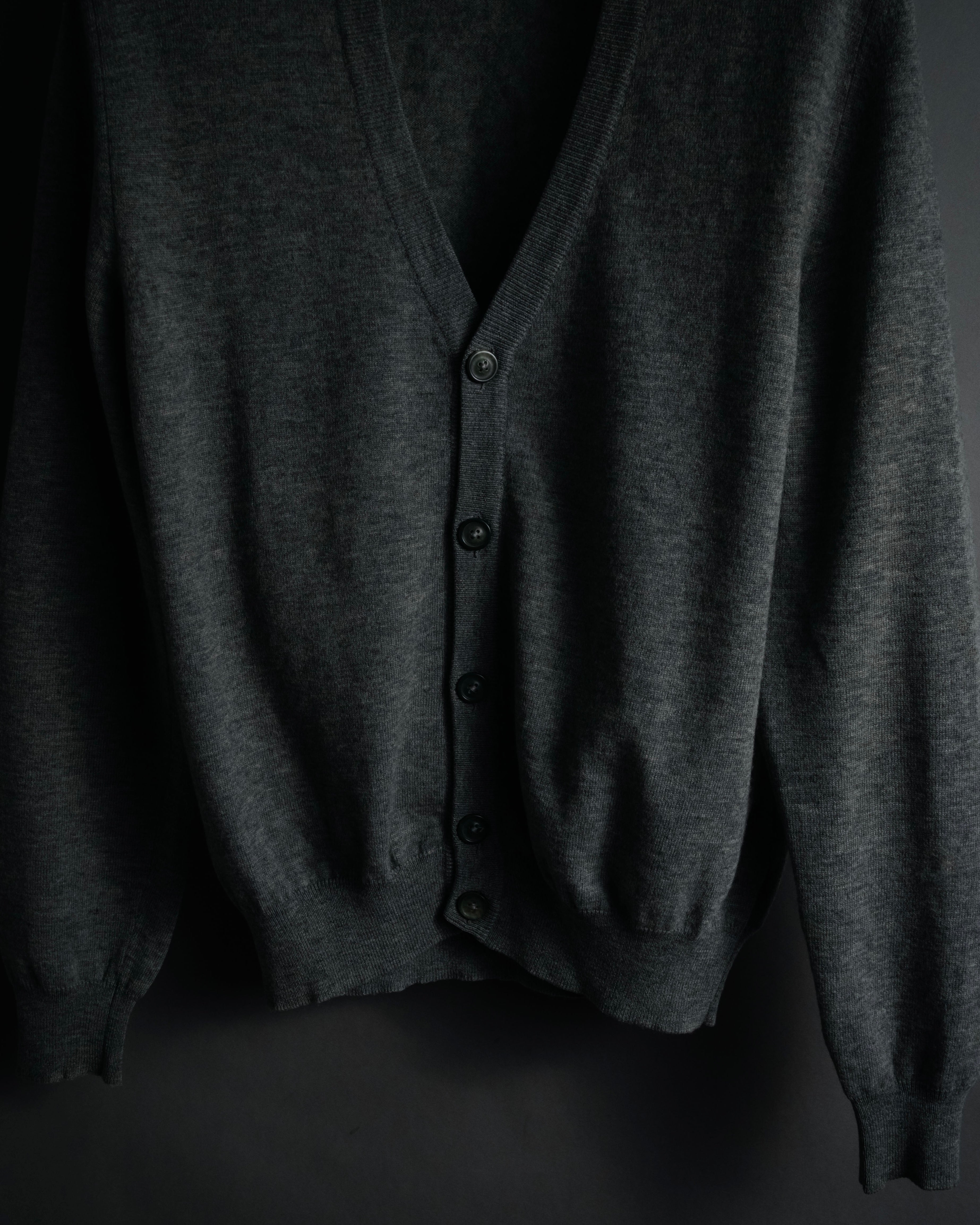 “MARTIN MARGIELA 14” 00’s Elbow patch wool cardigan