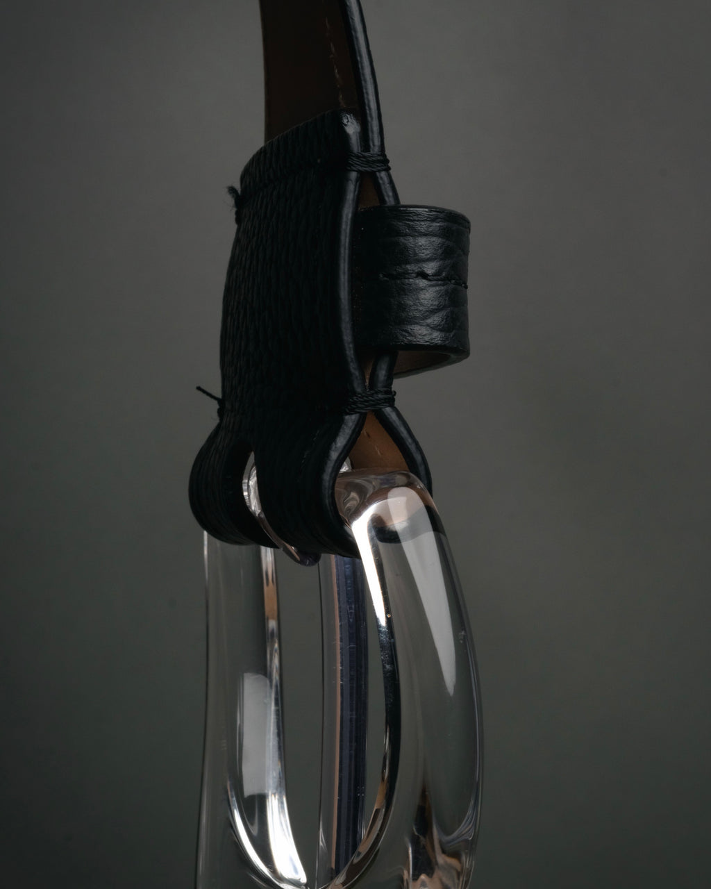 “Maison Margiela” 2016-2022 Clear calendar buckle grained leather belt