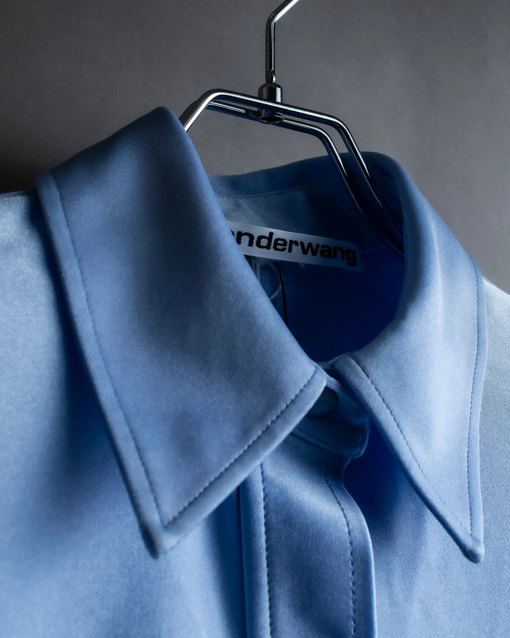 "ALEXANDER WANG" Three-dimensional cut design light blue shirt