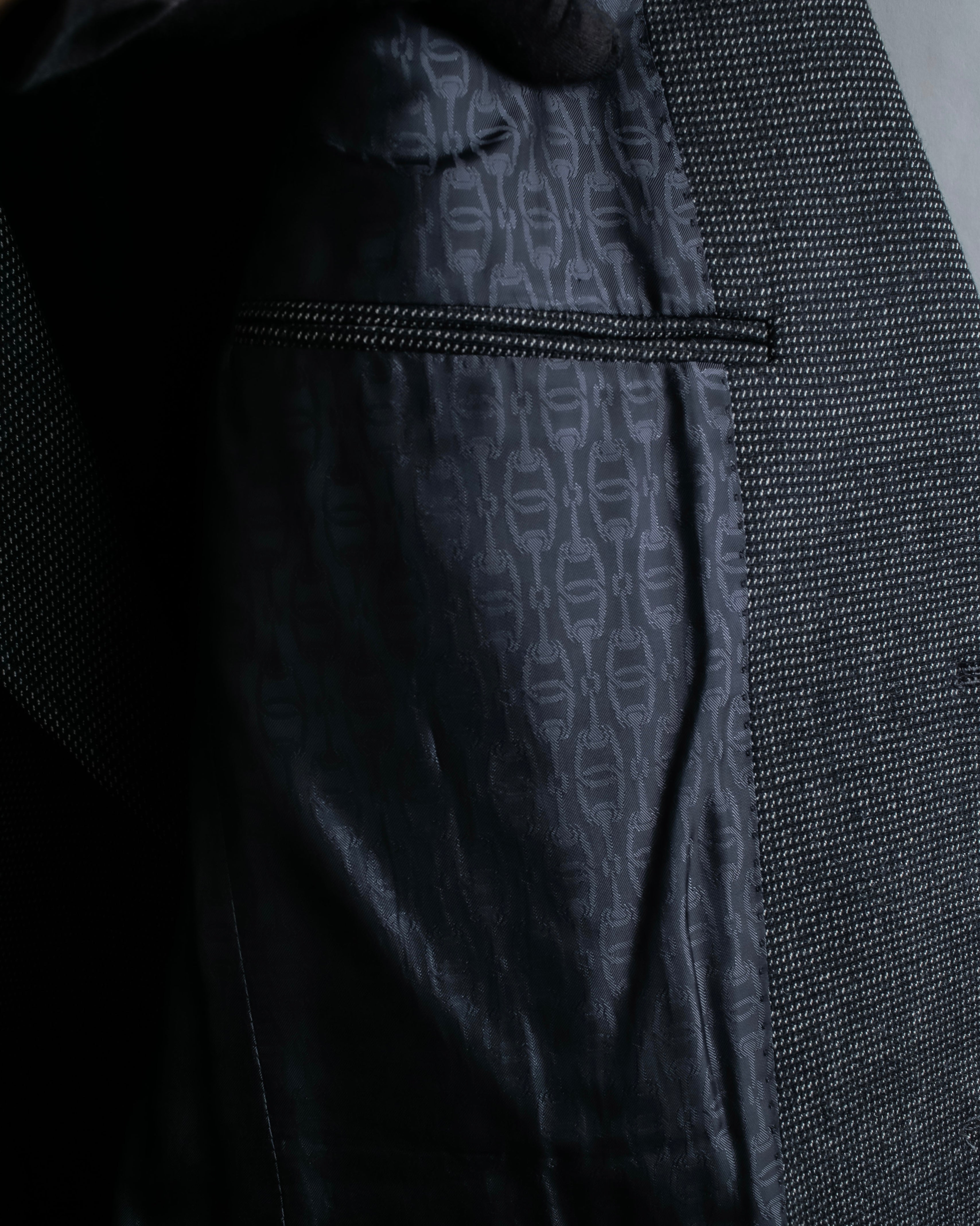 "GUCCI" 90's Tom Ford period bird eye weave set up