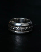 “Georg Jensen” 3 Layered Circle Silver Ring