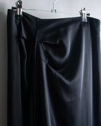"MARNI" Drawstring design maxi length draping skirt