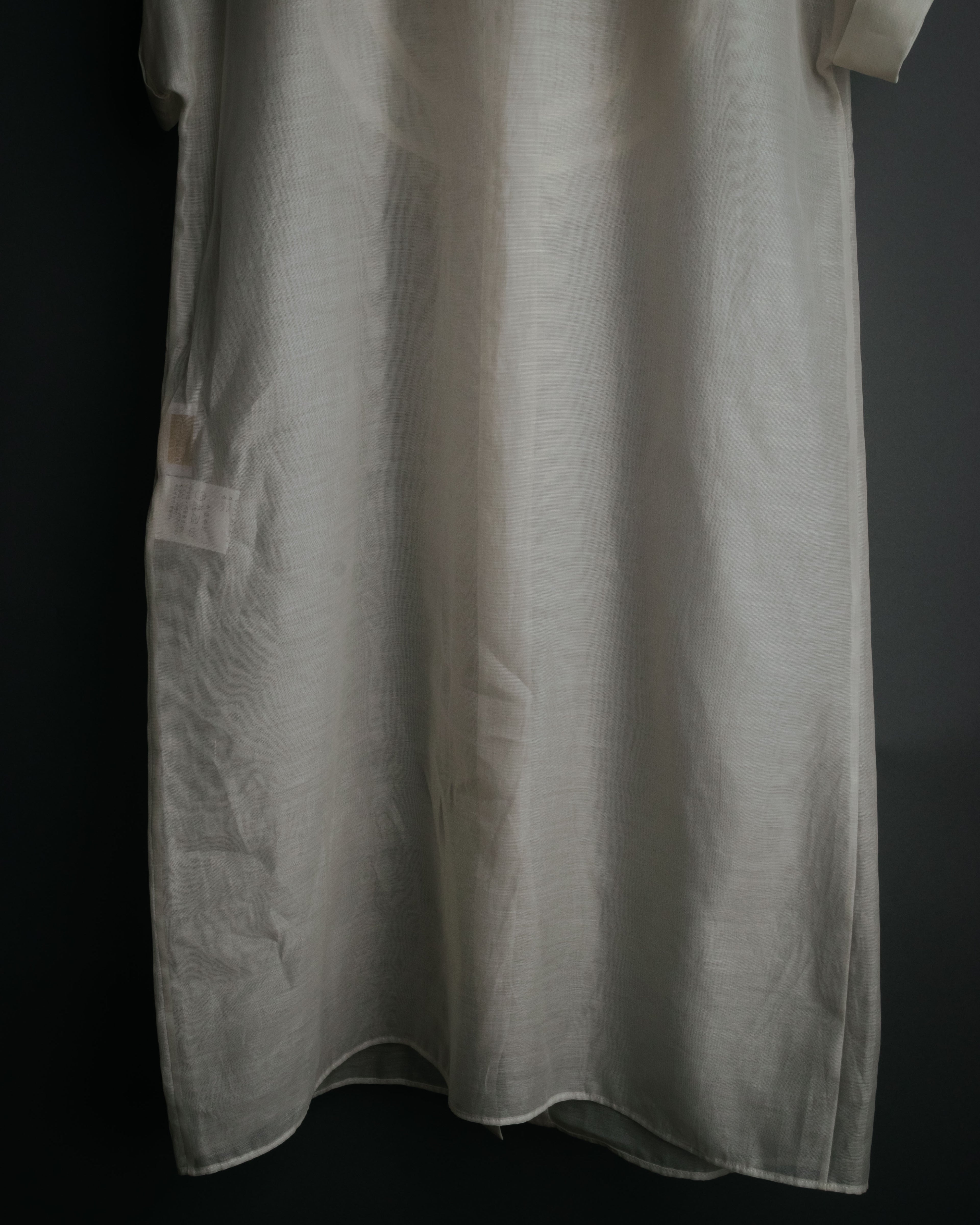 -SPECIAL- “VALENTINO ROMA” 2000’s sheer bow tie ruffled blouse