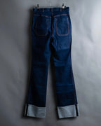 "BOTTEGA VENETA" Wide straight silhouette fisherman denim pants