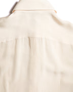 LOEWE by Jonathan Anderson/ Front Rope Trim Designed Dress Shirt Ivory