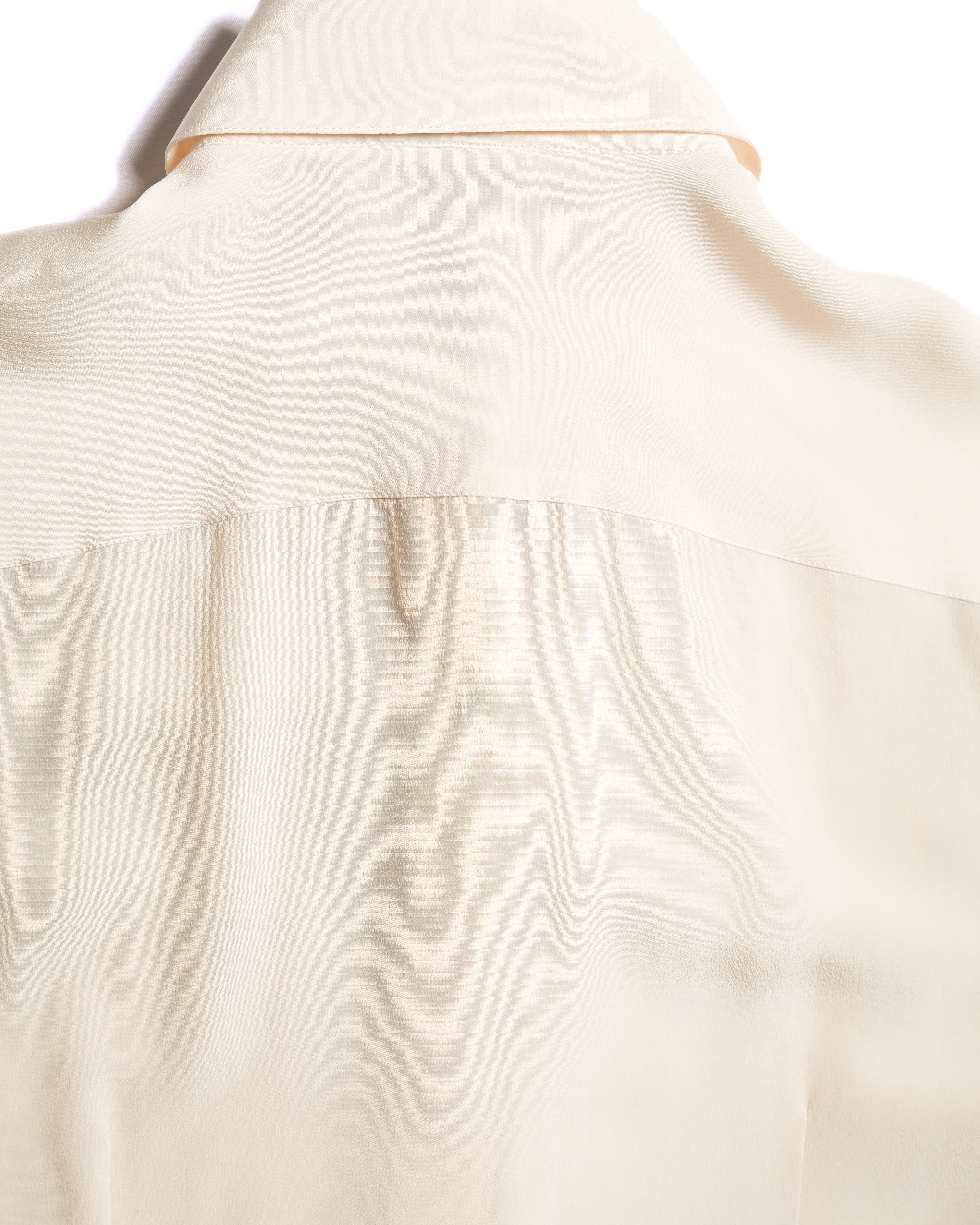 LOEWE by Jonathan Anderson/ Front Rope Trim Designed Dress Shirt Ivory