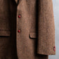 "HARRIS TWEED" Oversized herringbone tailored jacket