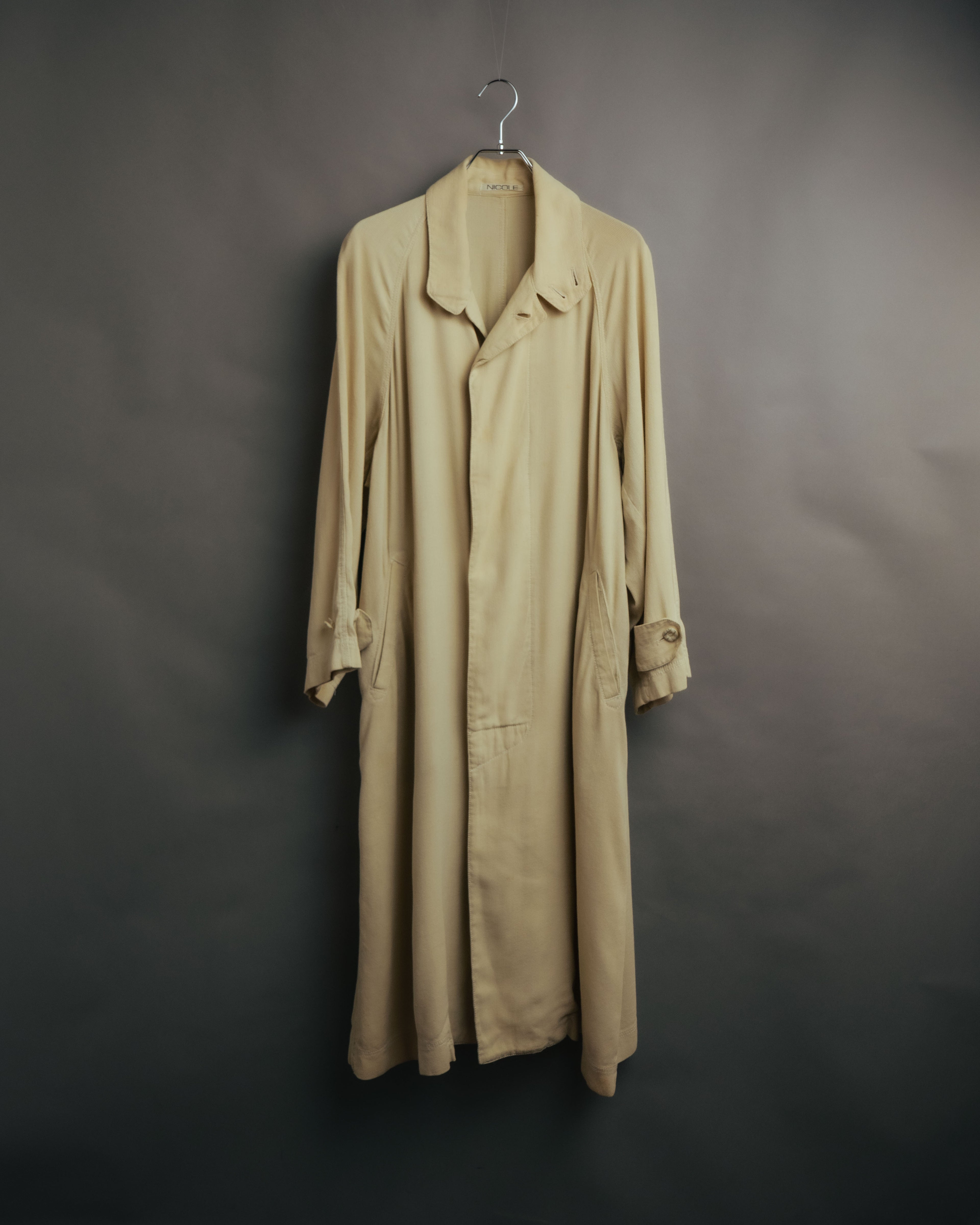 -MOOD Vintage Collections- 80’s-90’s Silk rayon drape long coat