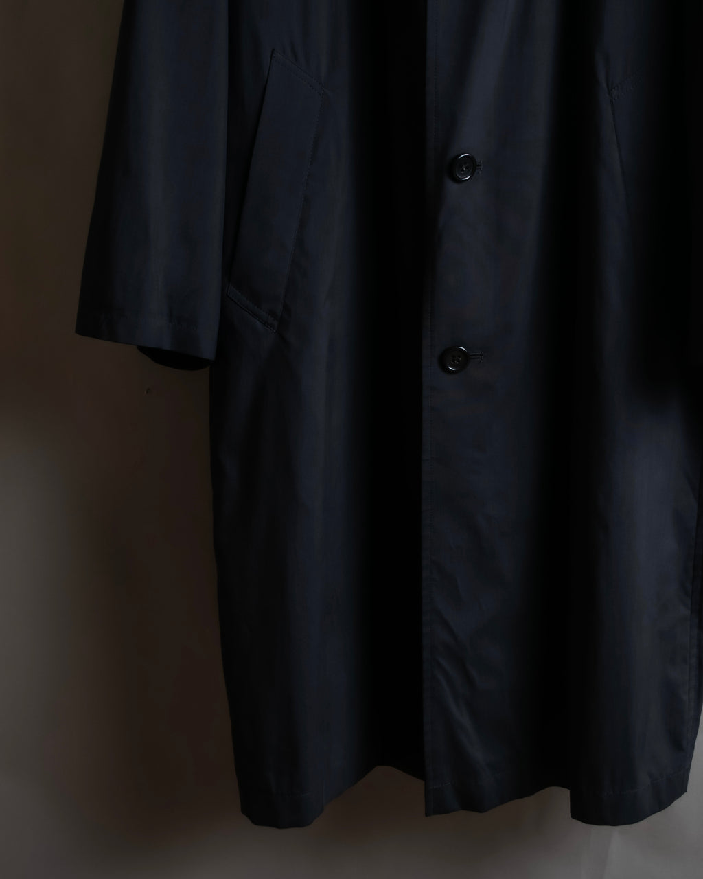 "Christian Dior" Straight line draping silk chester coat