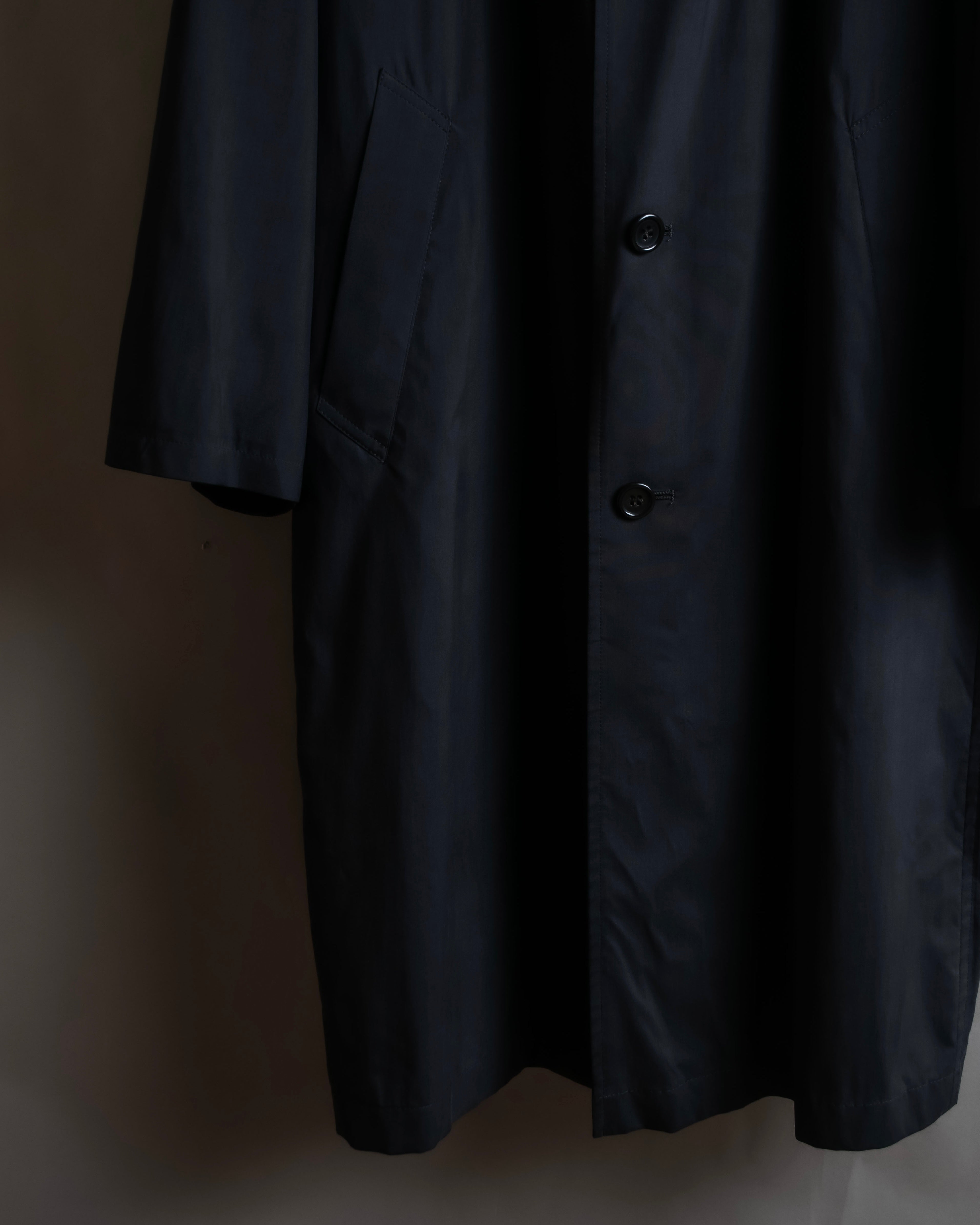 "Christian Dior" Straight line draping silk chester coat
