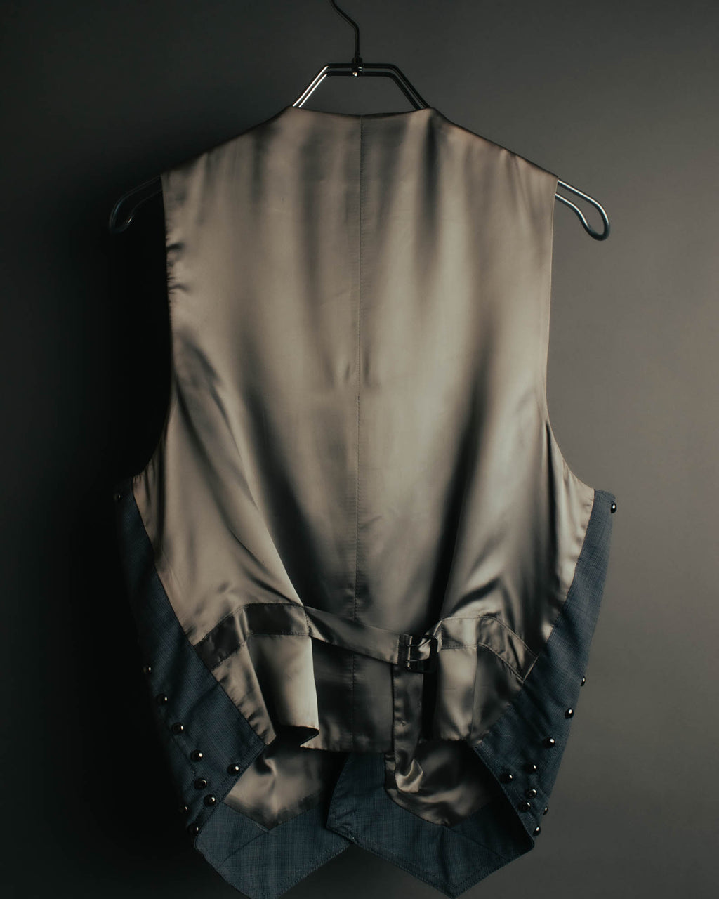 -SPECIAL- “Maison Martin Margiela” 07SS Studded wool leather tailored vest