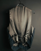 -SPECIAL- “Maison Martin Margiela” 07SS Studded wool leather tailored vest