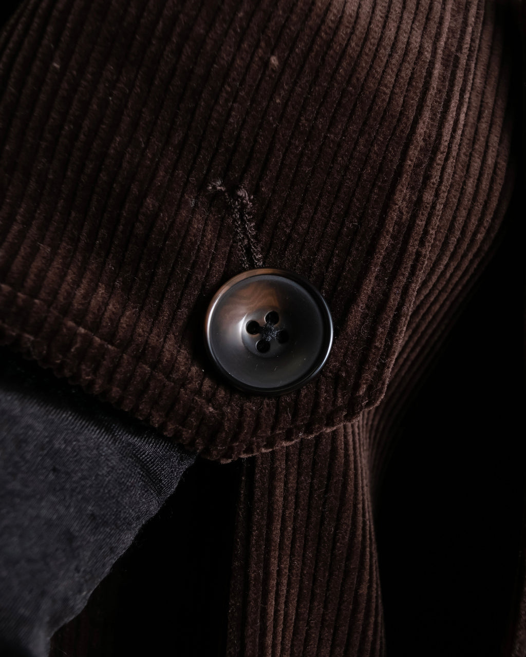 "Barbour" Wide ribbed corduroy maxi-length trench coat