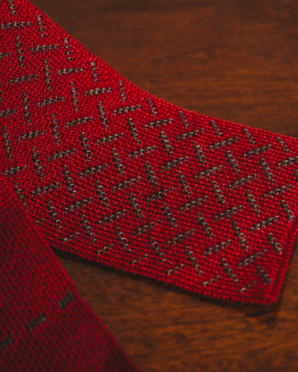"Hermès" Silk knit scarf tied