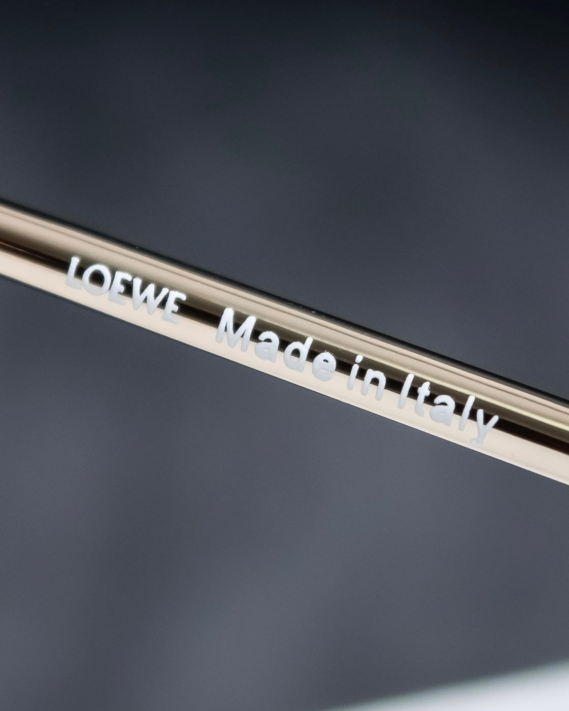 "LOEWE" Butterfly frame silver temple sunglasses