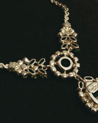 "Christian Dior" 80's-90's Emerald green pendant necklace