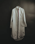 -SPECIAL- “THOM BROWNE” 2010’s tricolor grosgrain oxford shirt dress